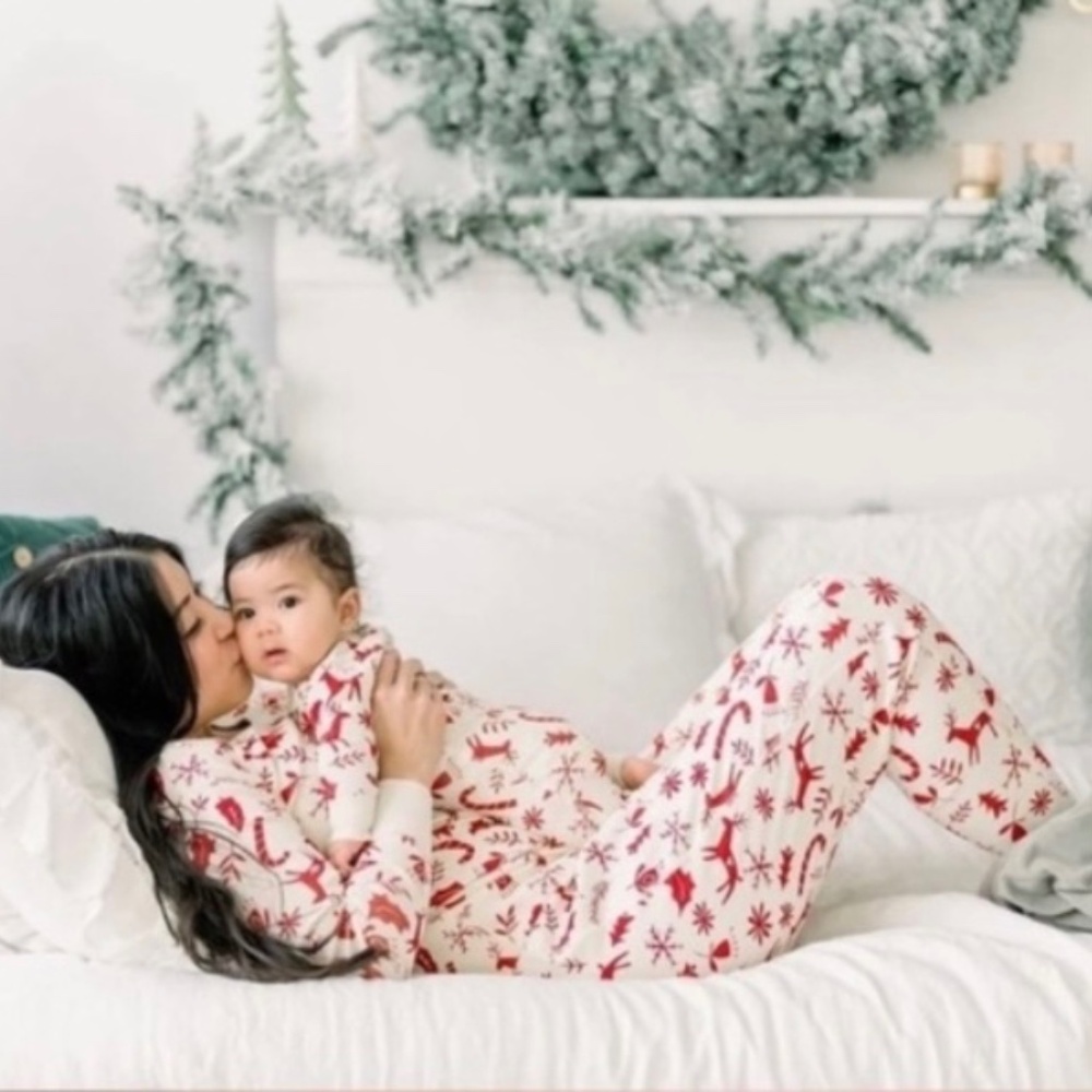 Hanna Anderson Women's Long John Pajamas Holiday Bottoms XS